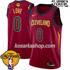 Dres Cleveland Cavaliers Kevin Love 0 2018 NBA Finals Patch Nike Crvena Swingman - Dječji